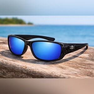 Calcutta Polarized Men’s Sunglasses — Black Frame LIKE NEW